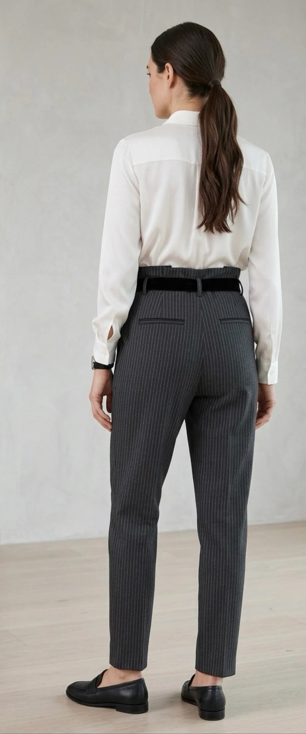 Zara pleated striped trousers – photo 2